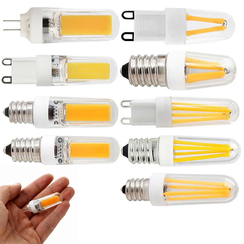 Dimmable Mini G4 G9 E12 E14 4W 8W 9W Светодиодный силиконовый Кристалл лампочка прожектор в форме кукурузы лампа замена галогенная Подвесная лампа-канделябр Y