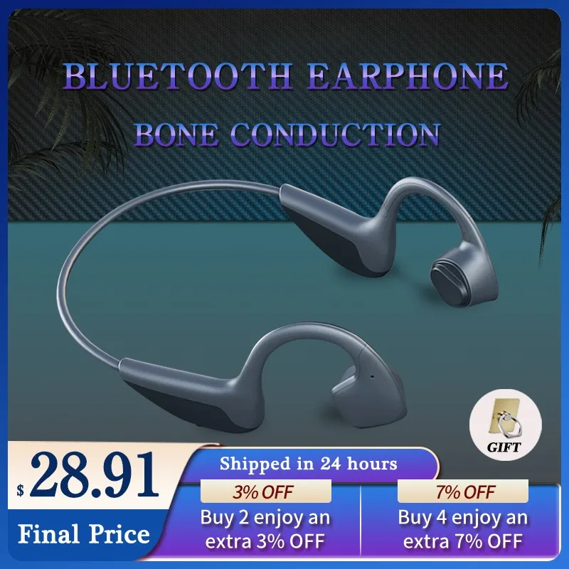 Z10 Bone Conduction Bluetooth Headphones Wireless Earphone Sweatproof Sports Headset Suitable For All Smartphones Xiaomi Apple