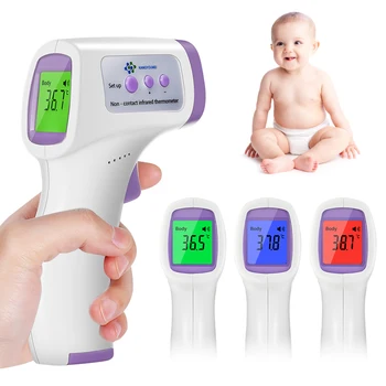 

Infrared Forehead Thermometer, Accurate Digital Non-Contact Thermometer Temperature Measurement with LCD Display