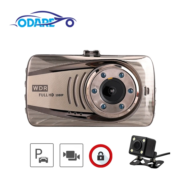 

Odare DVR Dash Cam 3.0 Inch Video Recorder Dual Lens Loop Record car dvr Camera Night Vision G-sensor Registrator dash cam