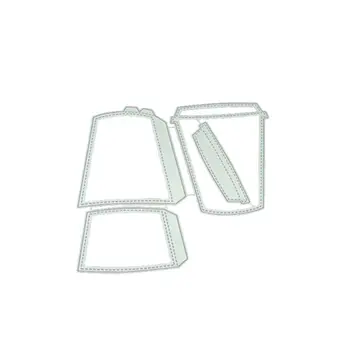 

Drink Cup DIY Metal Cutting Dies Stencil Scrapbooking Album Paper Card Decor