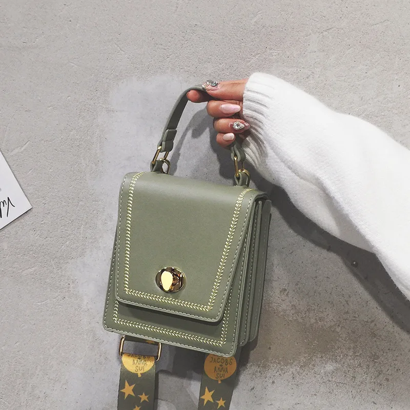 

Winter Small Bag Popular Woman 2020 Western Style Texture Leisure Time Width