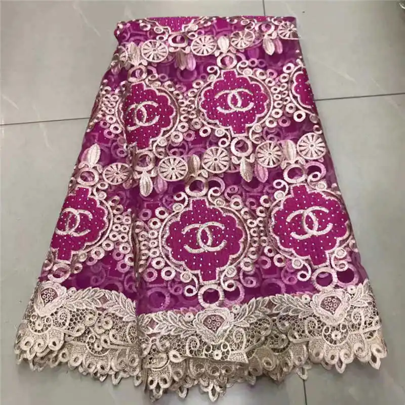 

Factory offers latest lace fabric 2019African French Net Lace with stones fabric for Nigerian Christmas Evening Dresses Winn351f