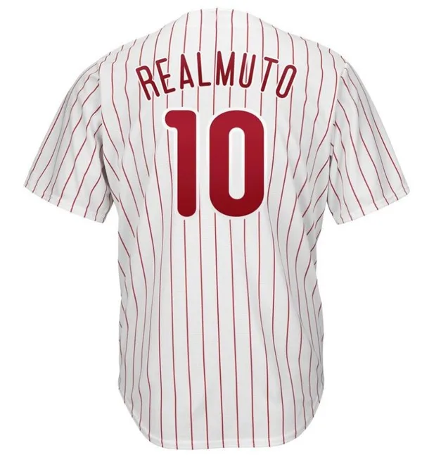 Новинка, мужская бейсбольная Джерси с принтом "Realmuto", "Philadelphia", США