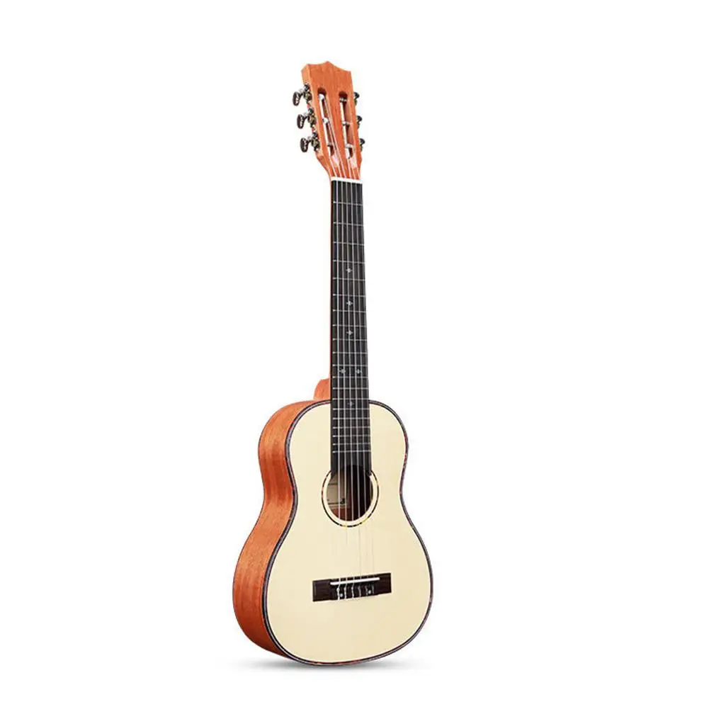Монтажная 30 дюймов 20 лада гитара Гавайские гитары укулеле 6 струн Guitarlele