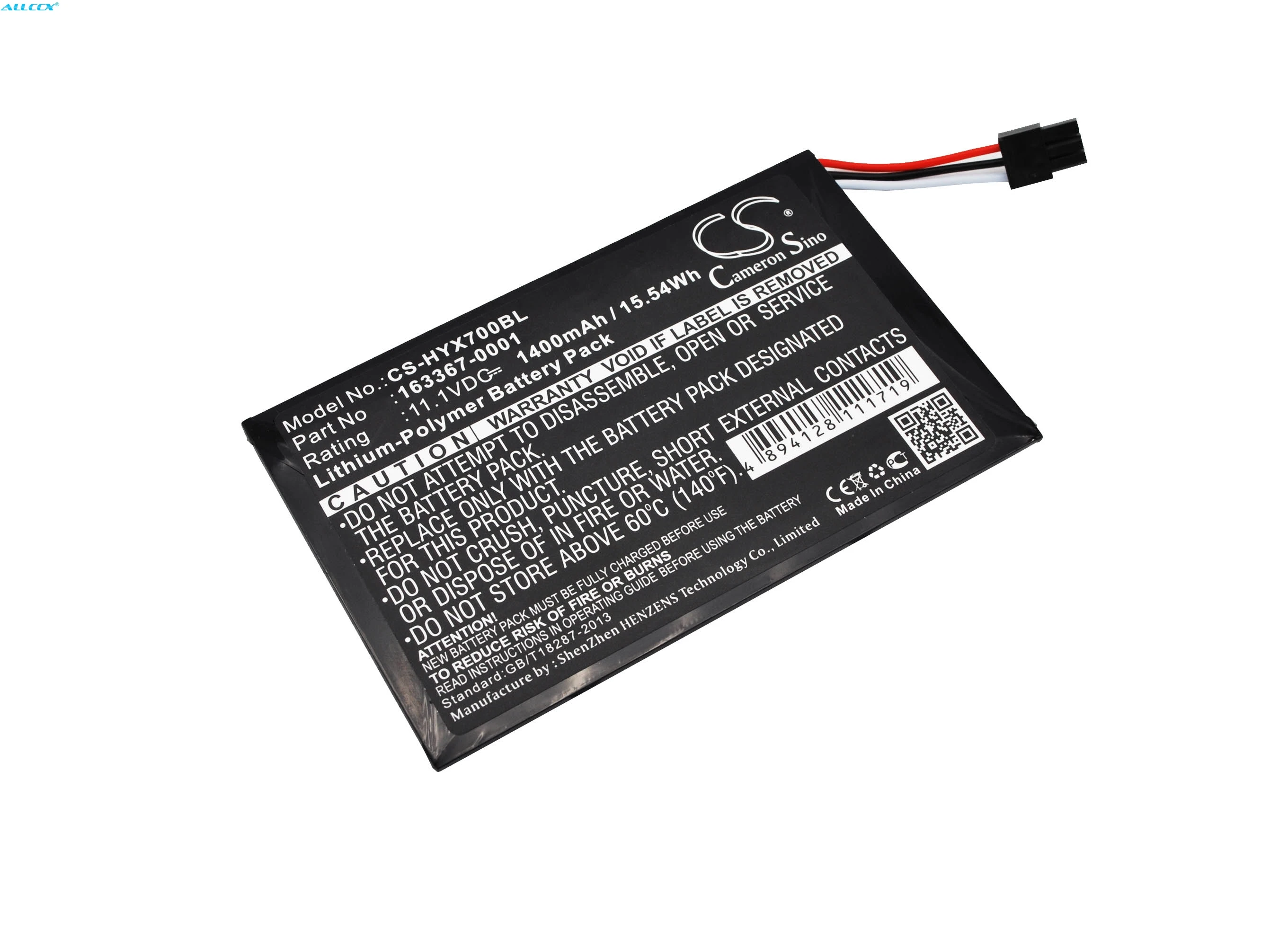 Кэмерон Sino 1400mAh Аккумулятор 163367-0001 для Honeywell TX700, TX800