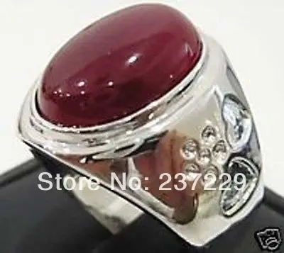 Wholesale price FREE ^^^^Men's Jewelry inlay red stone ring Ringe size 8-11# | Украшения и аксессуары