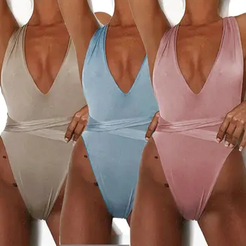

Women's Sleeveless Bodysuit Leotard LadiesTop Stretch Bodycon Jumpsuit Bandage Rompers Pink Blue Khaki Womens Clothing
