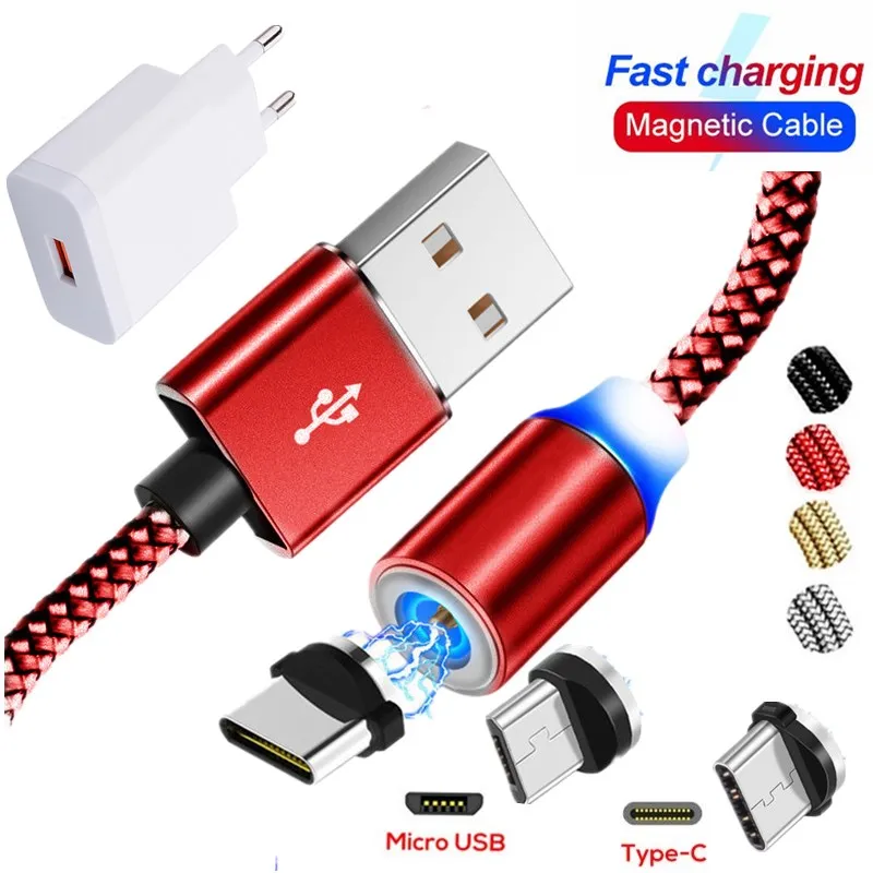 Магнитный usb-кабель 1 м быстрое зарядное устройство зарядный кабель для vivo y53 y55 y66