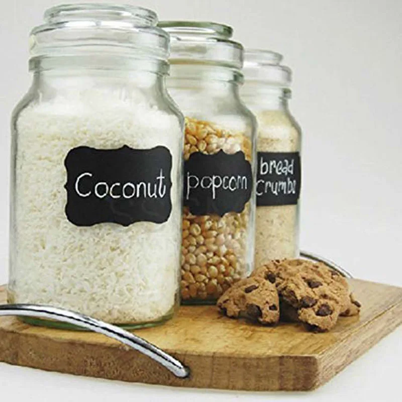 Fancy Mason Jar Wedding Chalkboard Labels Wine Glass Drink Cup Label diy Reception Decoration | Дом и сад
