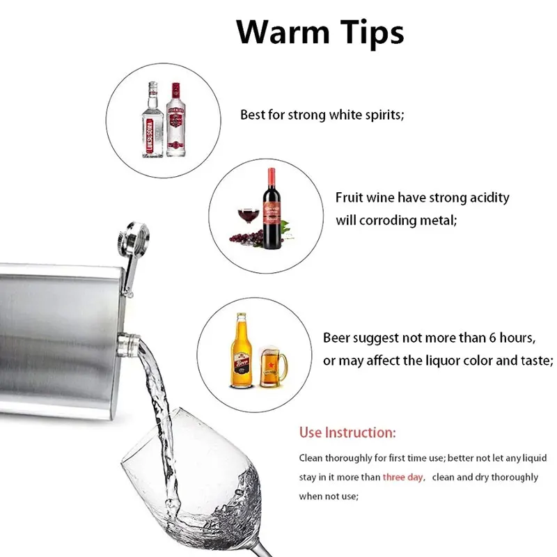 New 1 4 5 6 7 8 9 10 oz Stainless Steel Hip Flask with Funnel Pocket Hip Flask Alcohol Whiskey Hip Flask Screw Cap New 1 4 5 6 7 8 9 10 oz Stainless Steel Hip Flask with Funnel Pocket Hip Flask Alcohol Whiskey Hip Flask Screw Cap