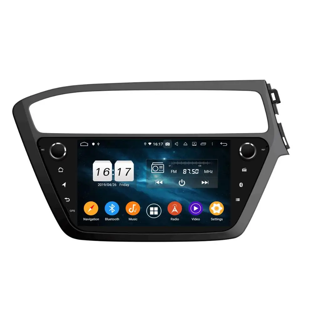 9 дюймов 4+ 32G Android 9,0 автомобильный мультимедийный плеер для HYUNDAI I20- с gps Wifi без DVD