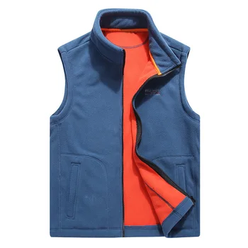 

2020 Spring New Vest Men Fleece Warm Sleeveless Jacket Men Autumn Warm Outdoor Sport Waistcoat Men Gilet Homme Mens Vest S-4XL