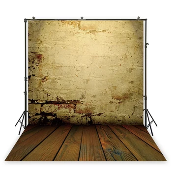 

HUAYI yellow wall backdrop vintage back ground background for taking photos of adult halloween party studio props photobooth