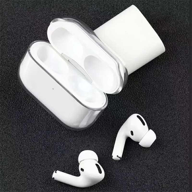Прозрачный беспроводной зарядный футляр для наушников, чехол для Apple AirPods Pro, жесткий защитный чехол для ПК AirPods 3