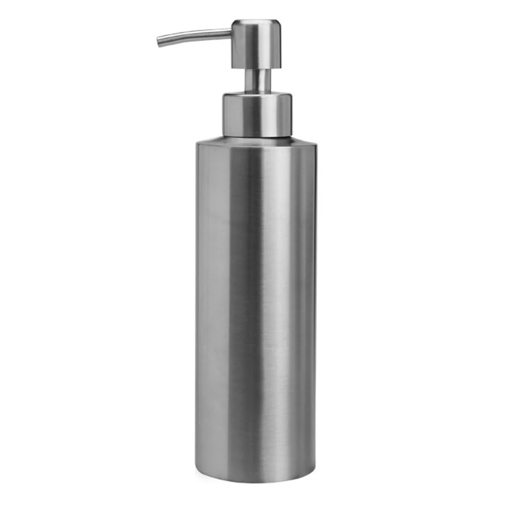 Герметичный дозатор жидкого мыла, контейнер для шампуня, насос для ванной, дезинфицирующее средство для рук, бутылка для лосьона из нержавеющей стали, кухонный гель для душа - Цвет: 350ml