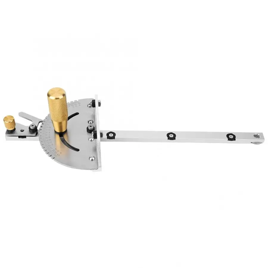 

Miter Gauge Brass Handle High Accuracy Table Saw Woodworking Tool with 3Pcs Wrench
