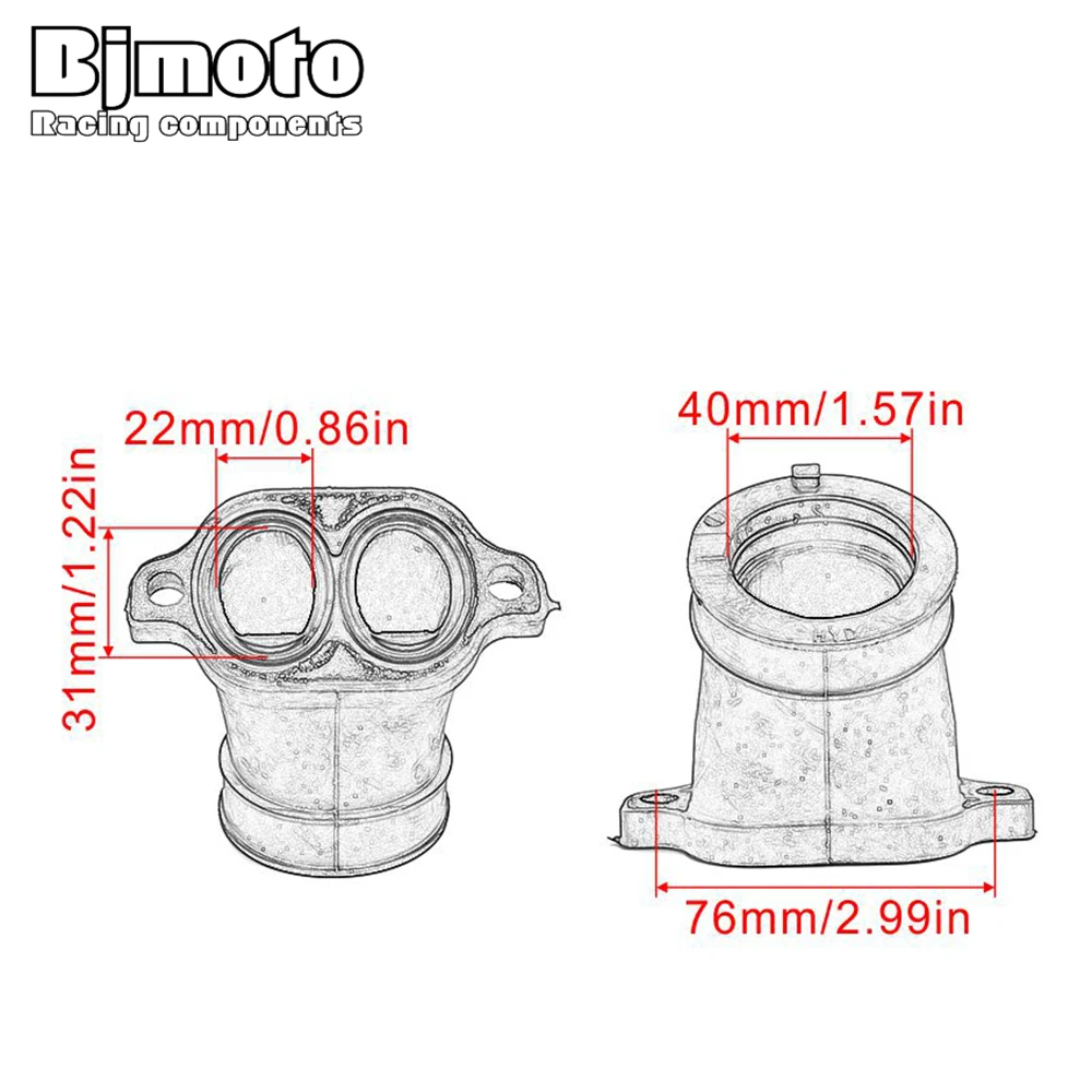 BJMOTO 1 шт. МОТОЦИКЛ КАРБЮРАТОР шарнир Впускной регулятор Интерфейс адаптер для карбюратора для Polaris 1253415 Sportsman 600 4X4 2003-2005