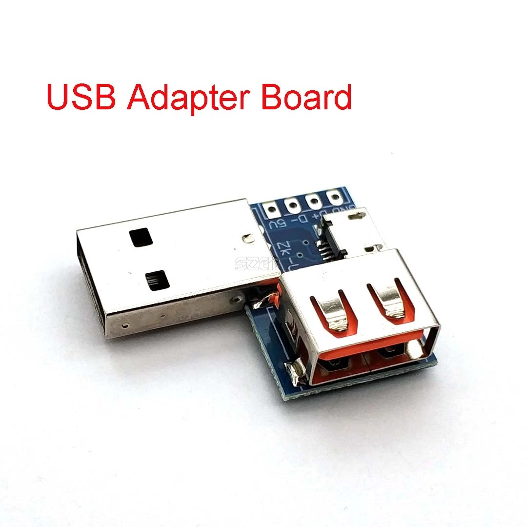 DC 5V 2,54mm type-C USB конвертер Стандартный USB Женский к Micro USB к 4P интерфейсный конвертер терминальный адаптер платы
