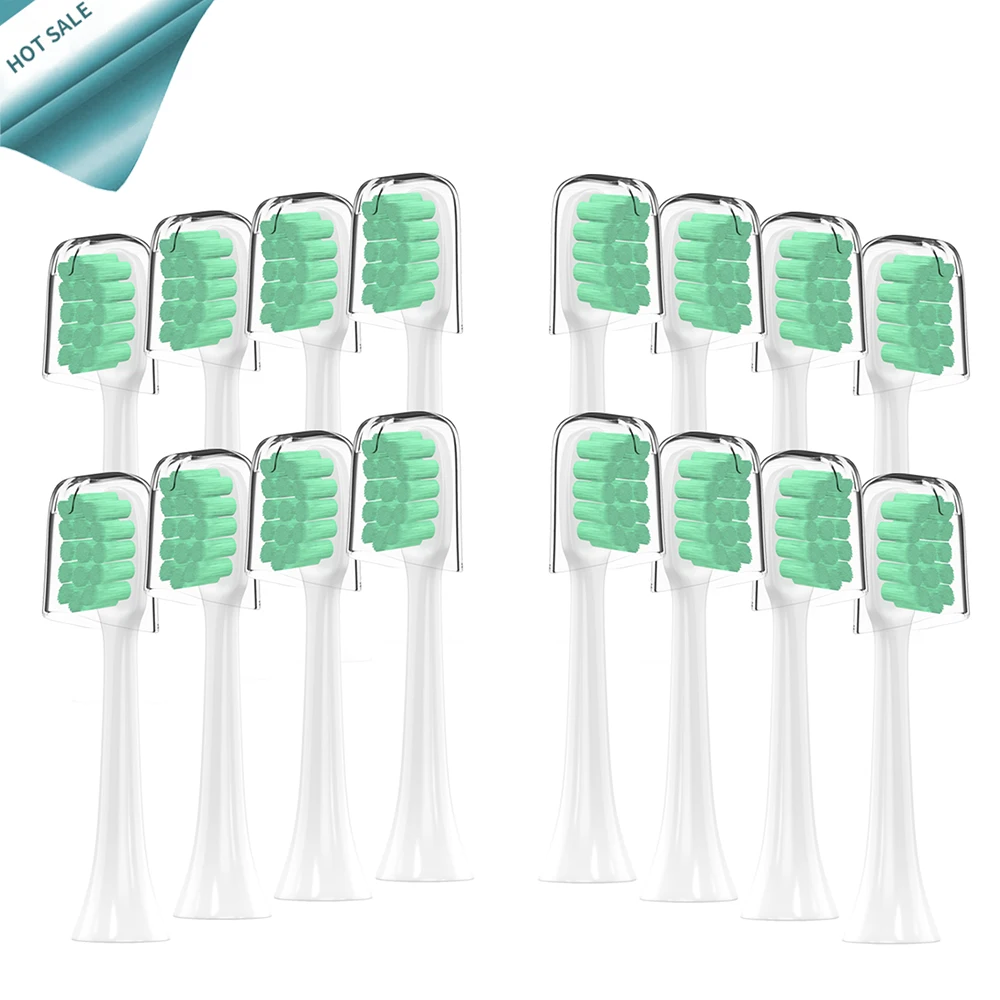 

16PCS for Soocas X3 X1 X5 Toothbrush Heads with cap for Xiaomi Mijia X3 Sonic Electric Replacement Tooth Brush heads