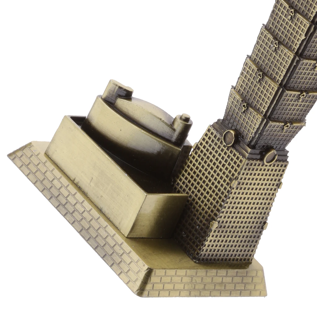 MagiDeal Bronze Taipei 101 Tower Building Architecture Model of Taiwan Desktop Ornament Travel Souvenir Gift