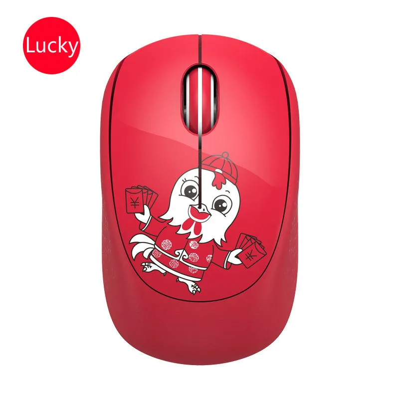 Lucky Мультяшная Мини Портативная Беспроводная мышь Fuld i361 офисные игры для дома ноутбук для девочек оптоэлектрический 2,4 ГГц беспроводной Железный человек - Цвет: Lucky