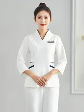 Special Offers Beautician work clothes female autumn winter health salon technician clothing beauty salon high-end skin management clothing Special Offers Beautician work clothes female autumn winter health salon technician clothing beauty salon high-end skin management clothing