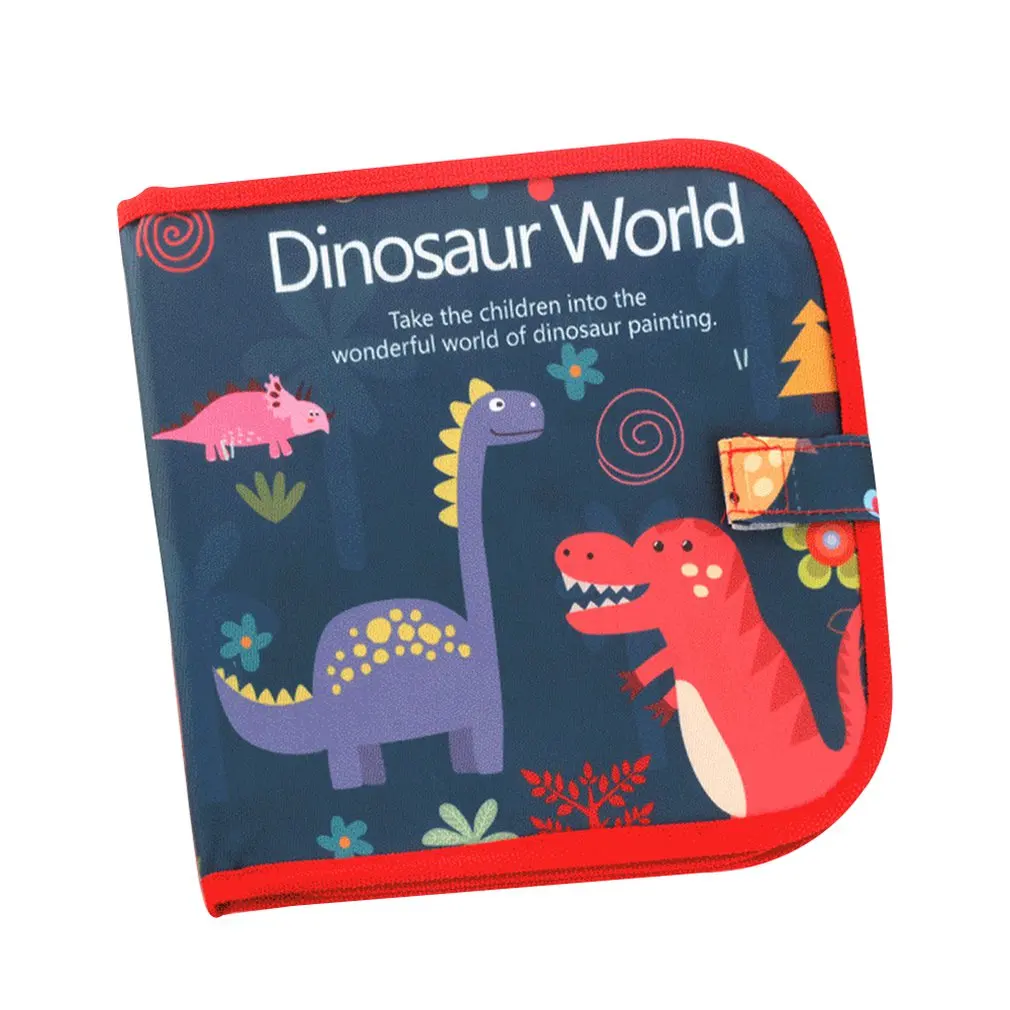 

Children Portable Soft Chalk Board Drawing Book Magic Repeatable Wipe Traceless Chalk blackboard picture book Watercolor 12 Pen
