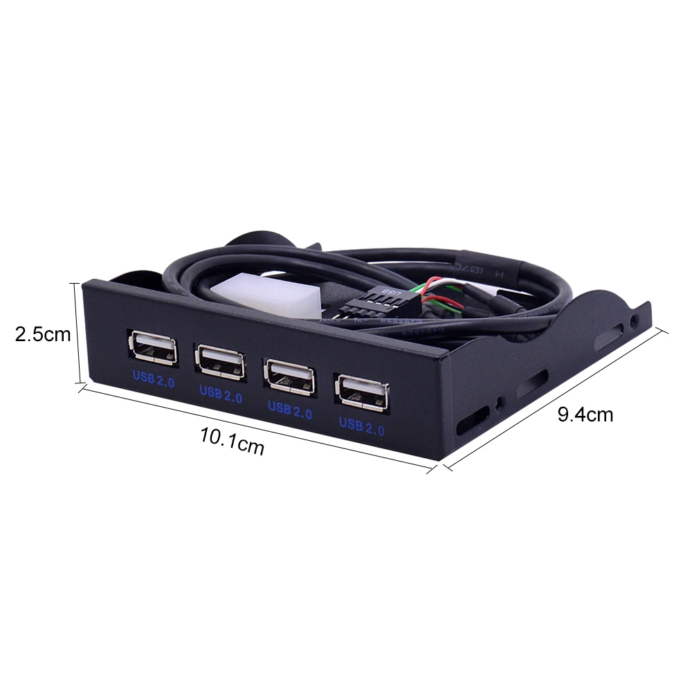 CHIPAL 4 порта USB 2 0 концентратор USB2.0 адаптер ПК Передняя панель расширения кронштейн