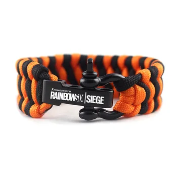 

Tom Clancy's Rainbow Six Siege Fashion Bracelet Men Jewelry Bracelets For Women Multifunction Agent Survival Rope Bracelet