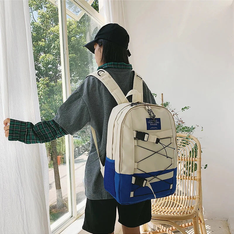 

School Bag Women's Korean-style Harajuku Ulzzang High School Students Donuts Backpack 2019 New Style Junior High School STUDENT'