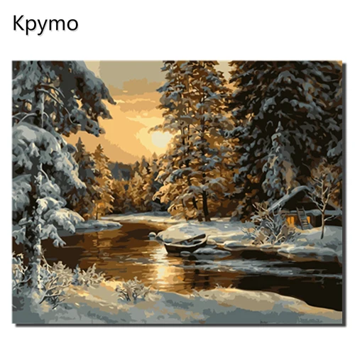 VA-0349 Современные цветы безрамный пион DIY Краска ing по номерам настенные картины Акриловая Краска уникальный подарок для домашнего декора 40x50 см - Цвет: VA-0349