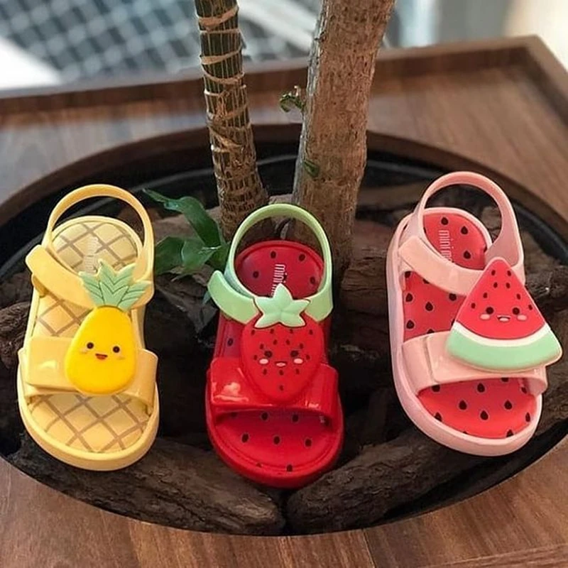 Mini Melissa Children's Avocado Sandal | Jelly Shoes Kids | Melissa Strawberry - Aliexpress