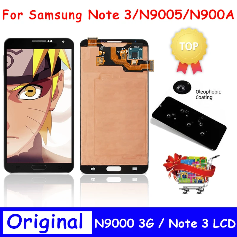 ЖК-дисплей 5 7 AMOLED для Samsung Galaxy Note 3 N900 N9005 N900A N900V сенсорный экран с дигитайзером в