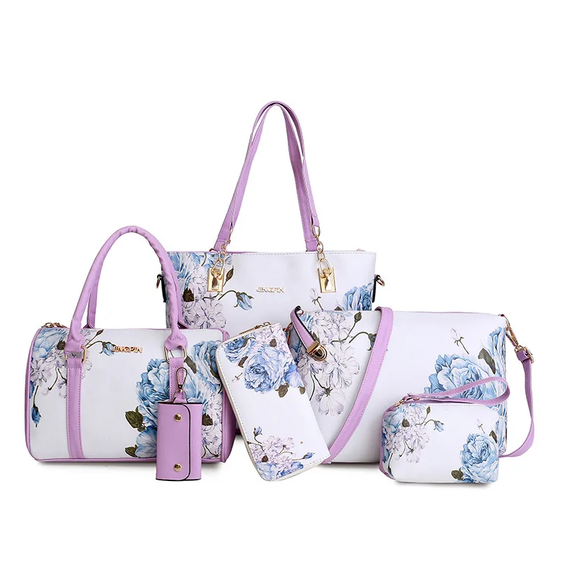 

Manufacturers Wholesale 2019 New Style Korean-style Six Pieces Set Different Size Bags Large Bag WOMEN'S Bag Versatile Shoulder