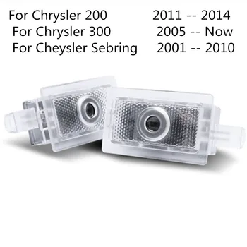 

2pcs car accessories LED Door Logo Warning Welcome Light Car Phantom Projector Lights for Chrysler 300 200 Sebring Lancia Thema