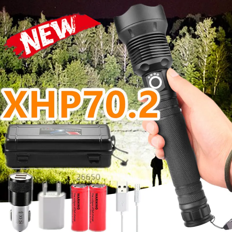 2020 яркий светодиодный фонарик Aliexpress11.11 XLamp XHP70.2 USB масштабируемый фонарь с 3
