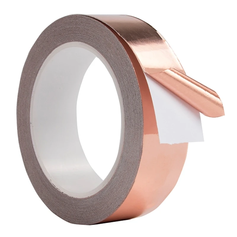 YX 10M Single-sided Conductive Copper Foil Tape Mask Electromagnetic Shield Eliminate EMI Anti-static Repair