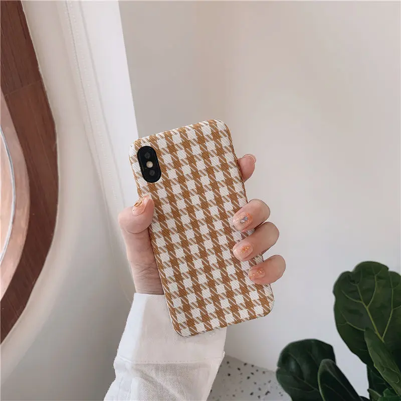 Теплый Гладкий тканевый текстурный чехол для телефона для iphone 11 11 Pro Max XR XS Max X 6 6S 7 8 Plus Полный корпус чехол для iphone 11 XR 7 Plus - Цвет: T6
