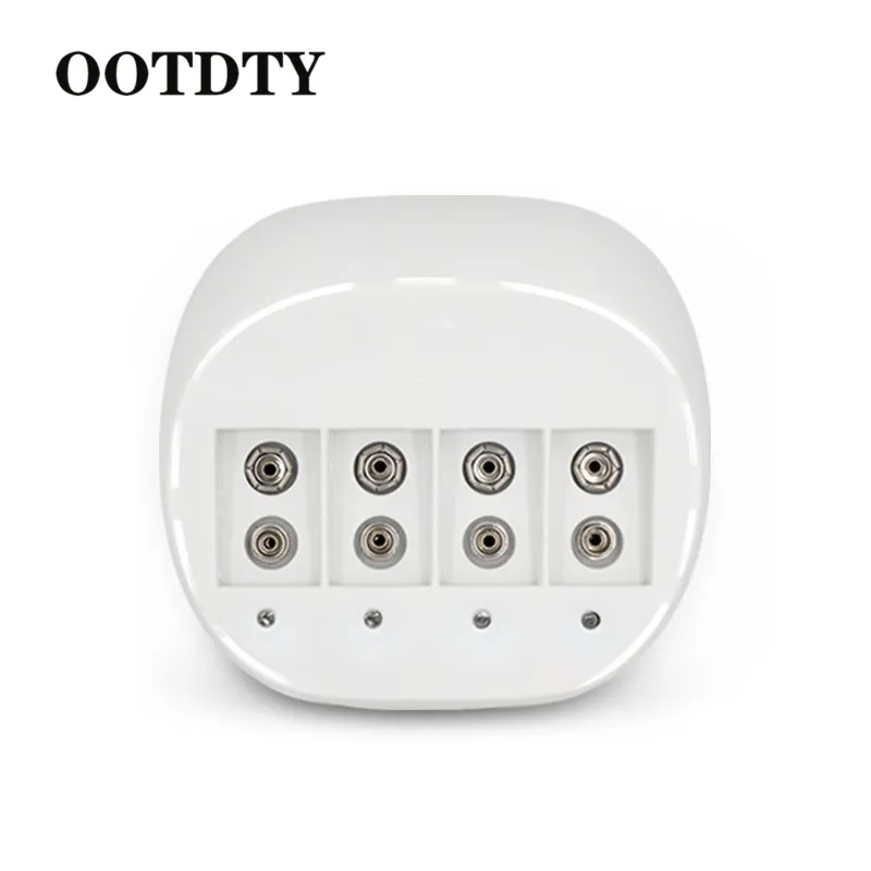 OOTDTY 4 слота 9 в зарядное устройство Быстрая Зарядка адаптер для 9 В литиевая батарея США штекер Смарт зарядное устройство