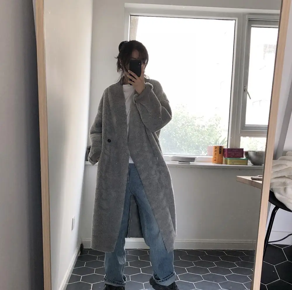 Новая Корейская версия зимнего простого и универсального свободного покроя из