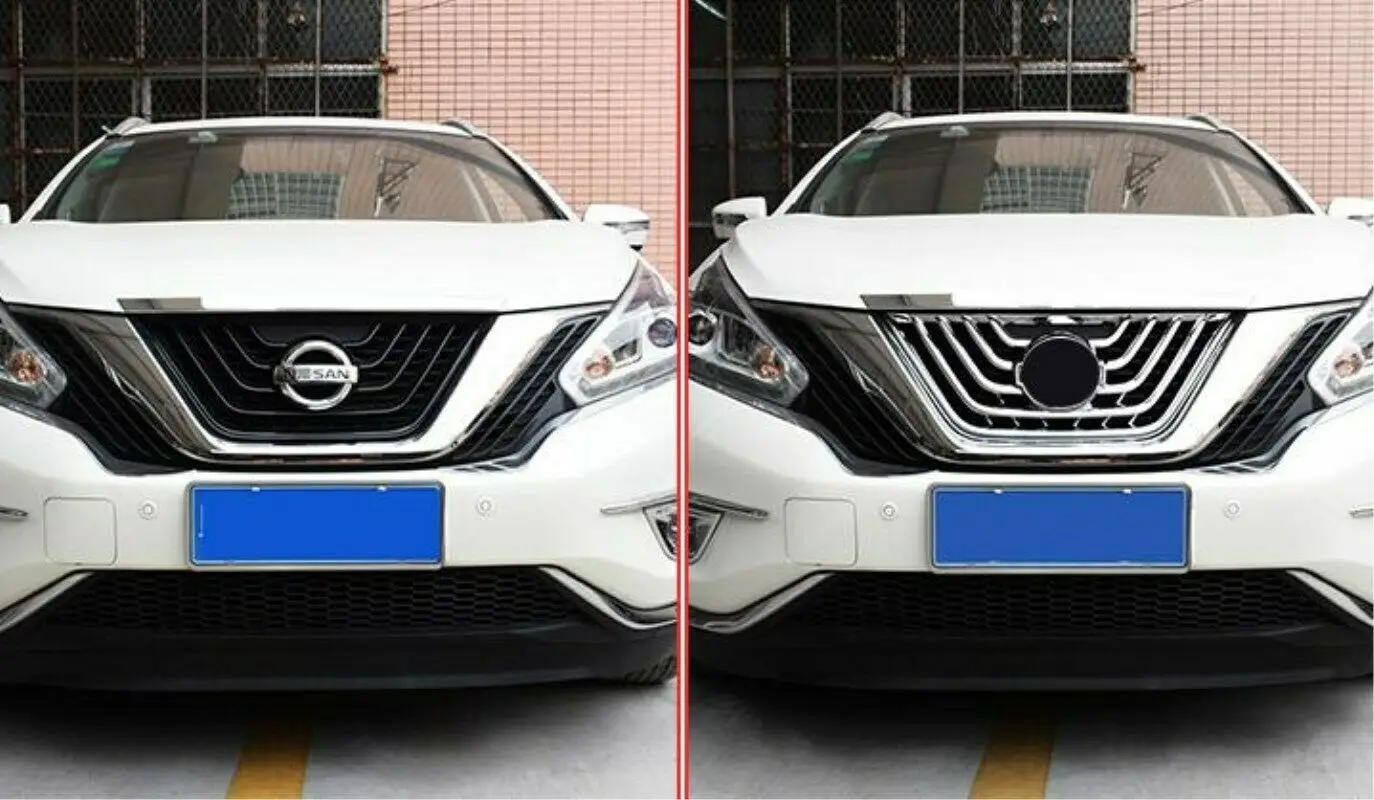 Подходит для Nissan Murano ABS автомобильный стайлинговый Центр решетка гриль крышка отделка 1 шт