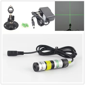 

1875 532nm 10mW Green Laser Cross Module Locator for Cutting Machine +adapter +mount