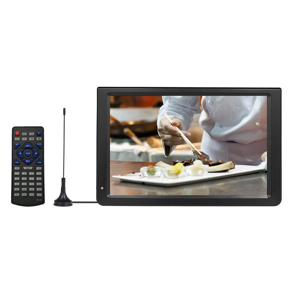 LEADSTAR D12 11.6 inch HD Portable TV DVB-T2 ATSC ISDB-T TDT Digital And Analog Mini Small Car Support USB SD Card MP4 AC3 | Электроника