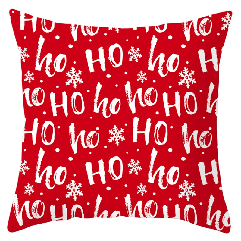 Креативные Снеговики красные синие рождественские Чехлы для подушек Санта Клаус Олень Декоративные Чехлы для подушек рождественские Полиэстеровые подушки - Цвет: B