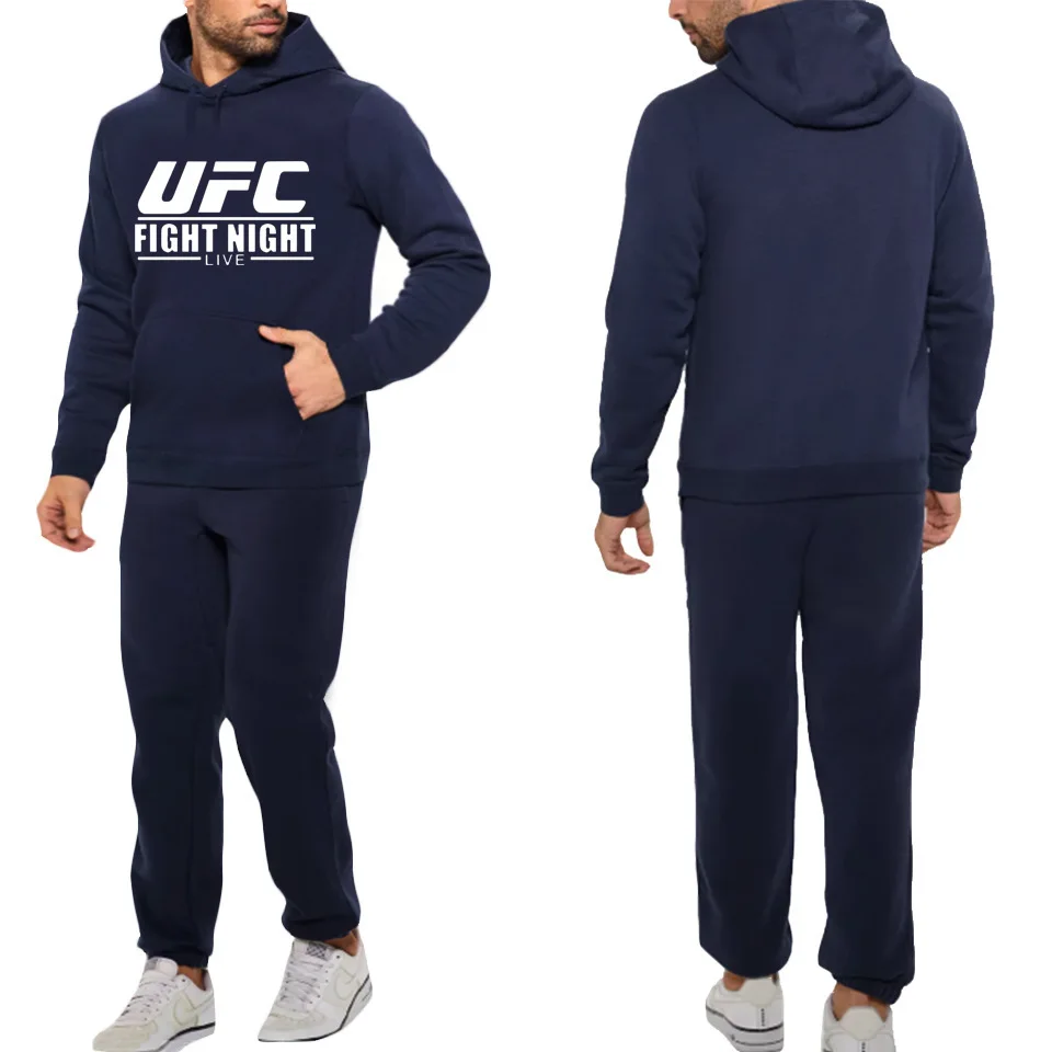 

Casual Hoodie Suit Fighting Ufc plus Velvet Sports Pants