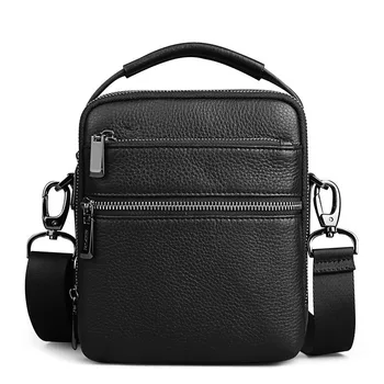 

2018 Genuine Leather Men Bags Ipad Handbags Male Messenger Bag Business Cow Genuine Leather Crossbody Shoulder Bag Travel Bags