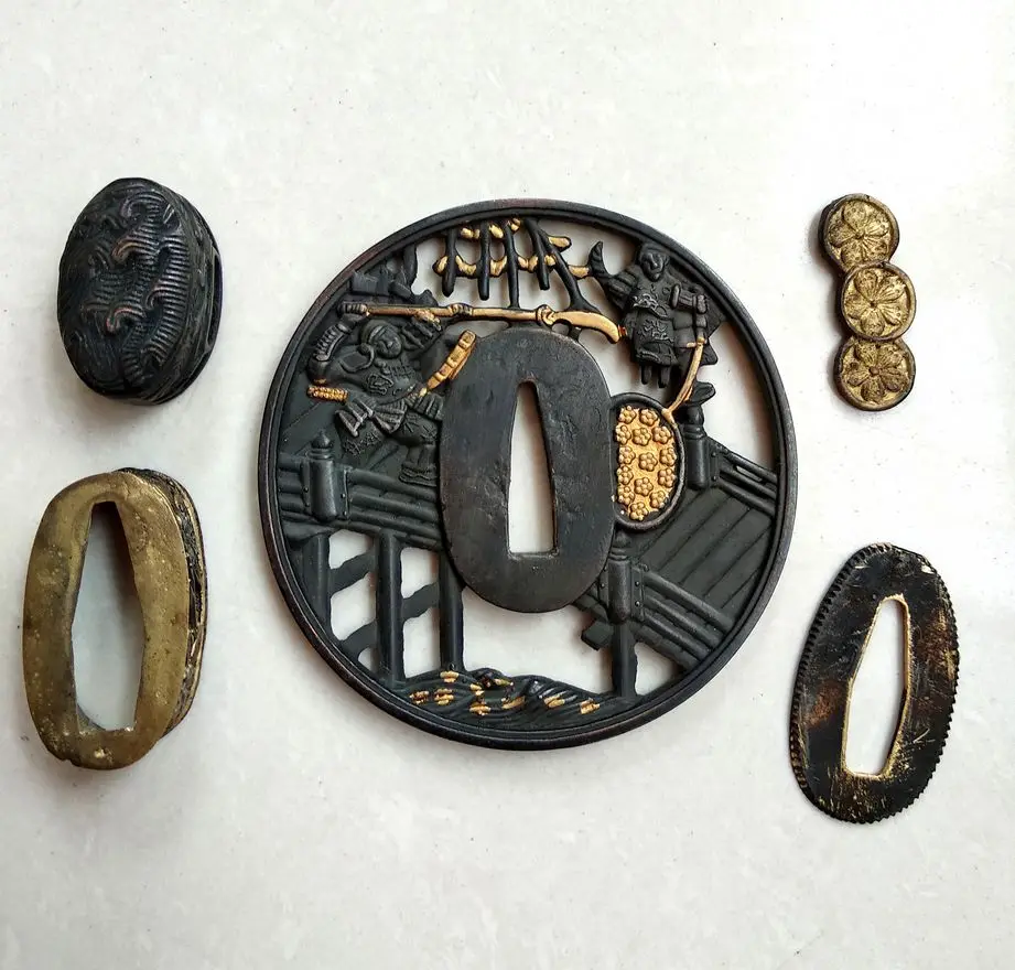 Кованая арматура аксессуар кирсайт Tsuba Набор для меча катана broadsword Saber