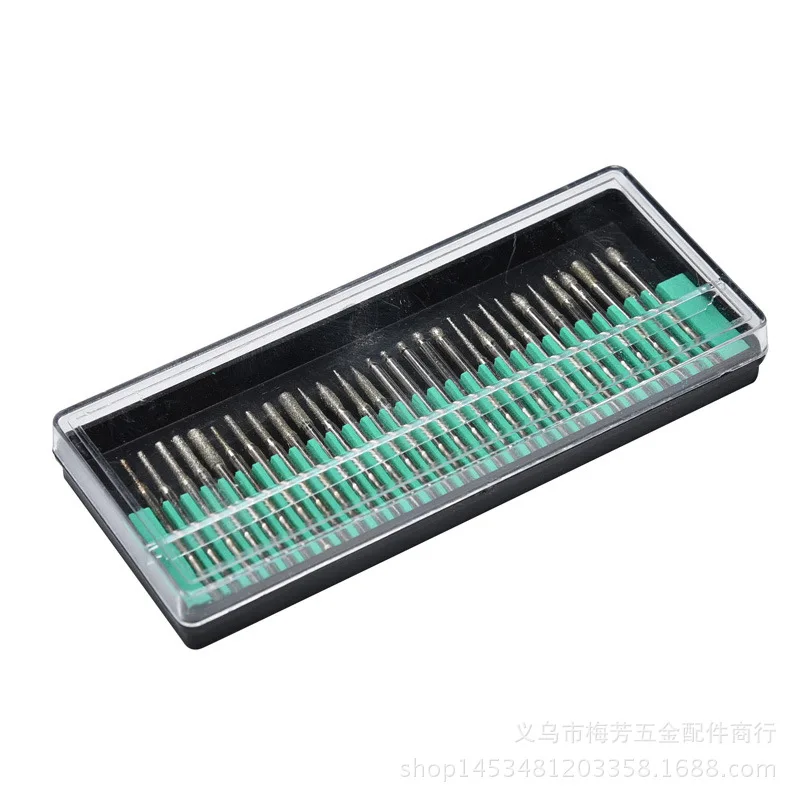 

30 Pc Diamond Grinding Head Card Grinding Alloy Grinding Head Diamond Frotton Polish Grinding Head Nail Polishing Wholesale