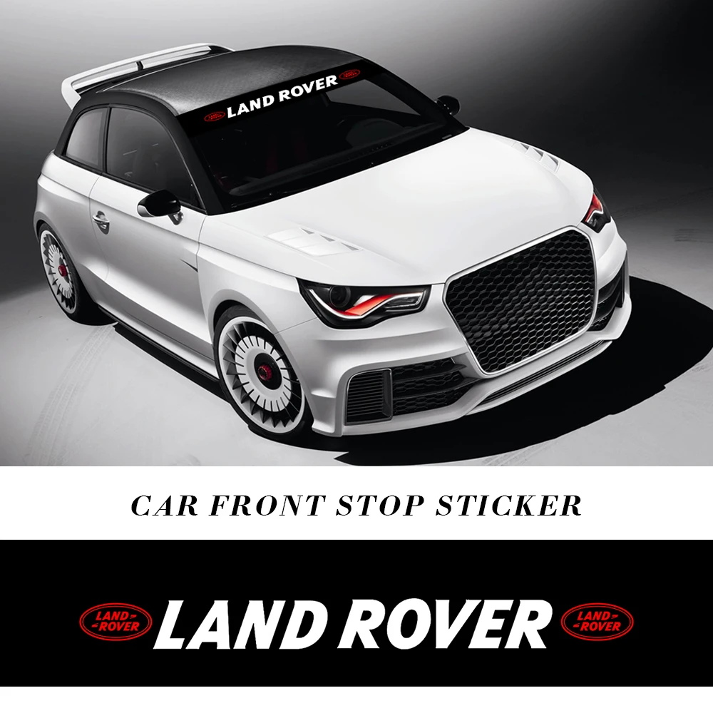 

1PC Car Front Window Glass Sunshade And Windshield Vinyl Sticker For Land Rover Range Rover Sport Evoque Discovery 3 4 5 Freelan